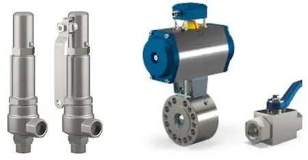 Hydrogen safety valve and ball valve